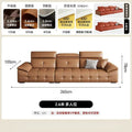 2025 new large apartment villa genuine leather sofa high back lawrence sofa italian light luxury genuine leather sofa