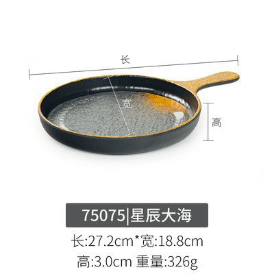 Melamine plate japanese plastic barbecue plate imitation porcelain round flat plate barbecue plate restaurant hot pot tableware dish plate commercial