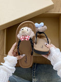 Beach flip-flops fashionins2025 fairy outwearsummer rhinestone new arrivaleasiest for matchnon-slip flip-flops