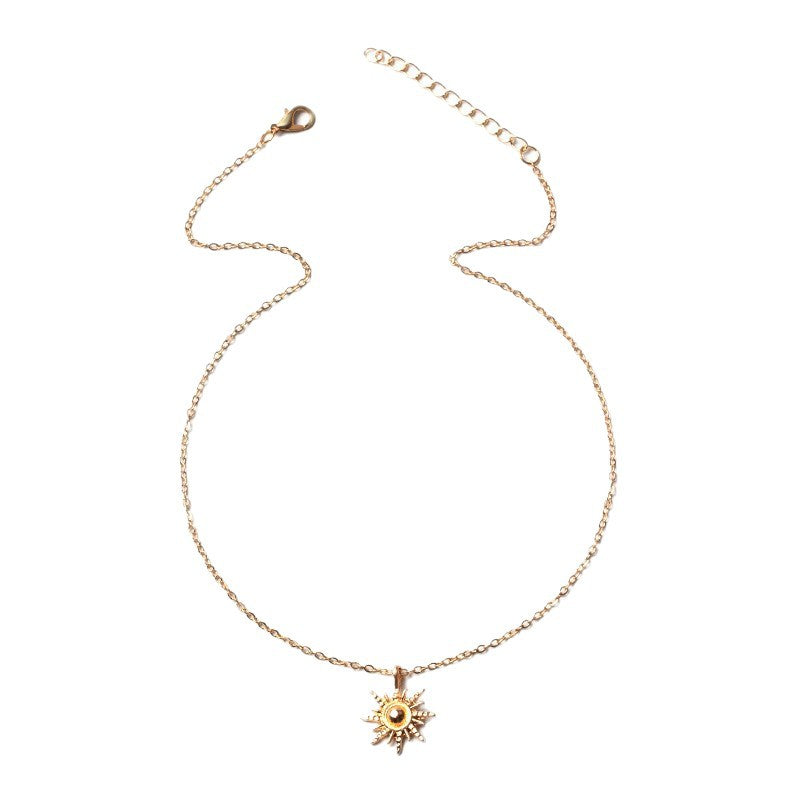 Helios necklace wholesale cross-border jewelry women's gold pendant niche high-end sweater chain accessories accessible luxury clavicle chain