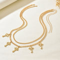 Cross pendant waist chain wholesale european and american cross-border personalized jewelry for women multi-layered design sexy body chain