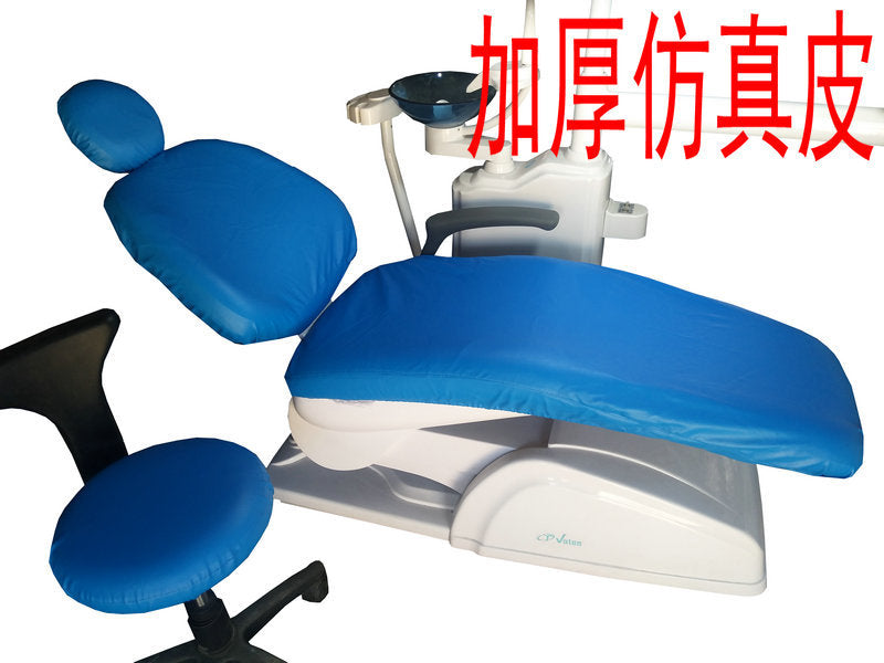 Dental tooth chair cover four-piece set waterproof thickened leather velvet comprehensive treatment machine table cover cloth cover