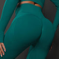 Spring/summer new solid color knitted seamless peach lift high-waisted yoga leggings for women - tummy control, butt enhancement, running, workout, and fitness