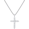 exclusive diamond-encrusted cross necklace jewelry for women, european and american high-end zircon clavicle chain