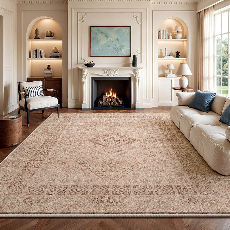 Carpet living room foldable cross-border  persian washed imitation cashmere retro easy-care household bedside mat