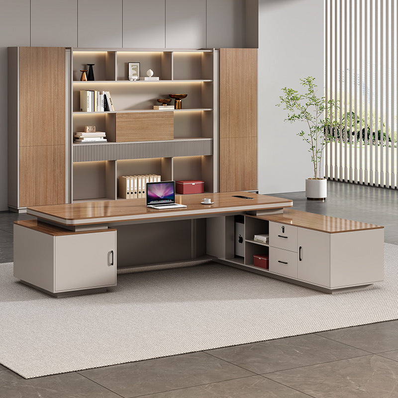 Saint li accessible luxury boss table office desk casual chairman president table executive table manager office table and chair combination