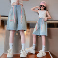 Girlshortssummer pants thin summer pants women's youthnew arrival denim shorts loose pants