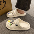 Summer clogs for women, high-end 2024 new style, cute beach sandals for outdoor wear, non-slip flat sandals