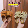 Summer kids slippers outwearretroeasiest for matchthick solechildren's beachgirl one-line boy sandals cross-border