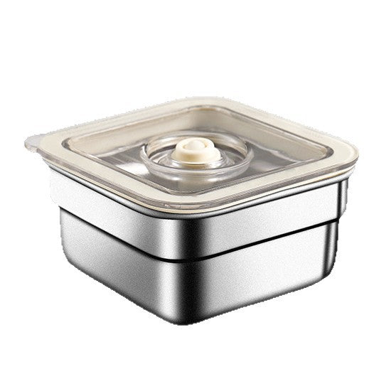 316 stainless steel crisper food-grade sealed box vacuum food storage box refrigerator stainless steel box