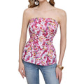 cross-border code new arrival  fashion original women's wear woven floralstube top