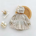 Autum style foreign style dress princess jumpsuit baby clothes baby autum floral bag butt bag butt clothes lace