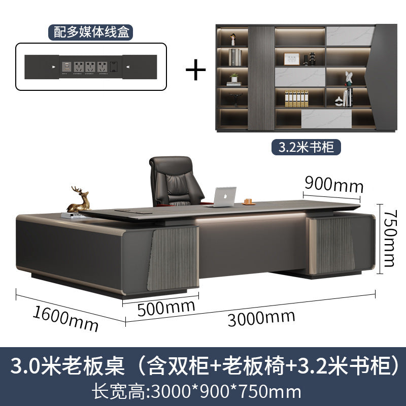 Accessible luxuryclassyelegant paint boss table office desk and chair combination classy executive desk casualpresident desk