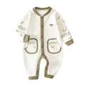 Babibele baby pure cotton baby clothes single breasted easiest for match outwear clothes autumn style baby one-piece