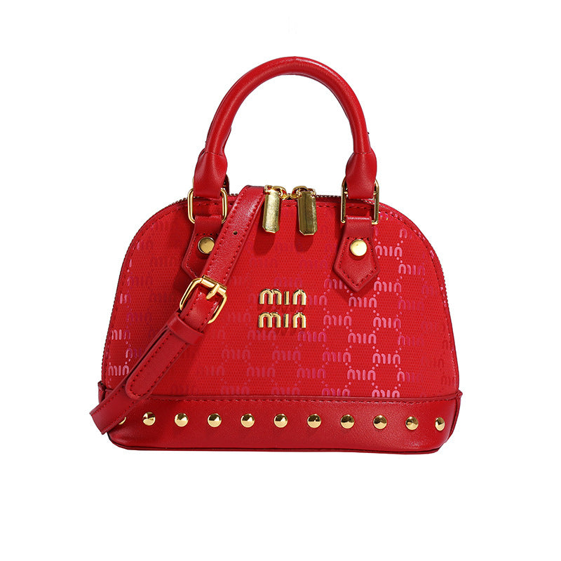 Foreign trade European and American retro shoulder shell bag women's bag high sense versatile handbag foreign style fashion printed messenger bag
