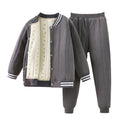 Kids school uniform handy gadgetfall and winternew arrival three-layer quilted cotton boys' cotton coat fleece-linedthickened inner layer girl's cotton jacket type a