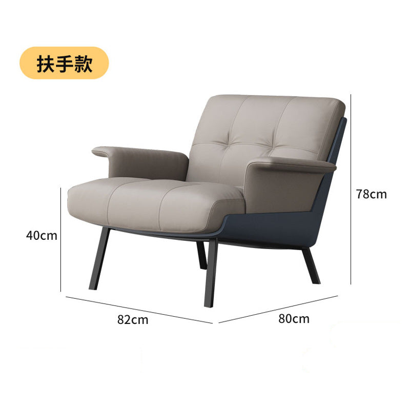 Single hotel lobby reception area table and four chairs set - casual sofa combination for cafes, offices, and meeting spaces