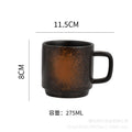 Mug nordic style gridscasual ceramic water cup large with lid coffee cup spoon creative milk cup wholesale