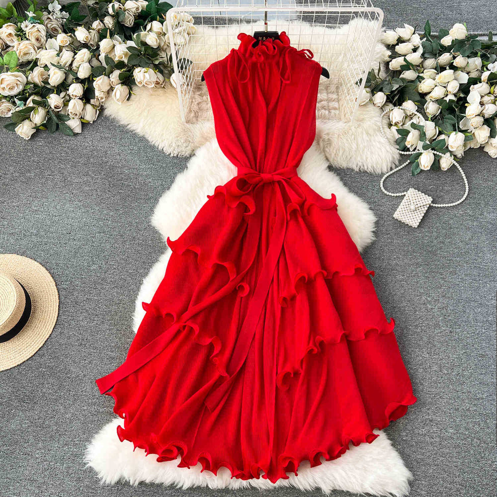 export elegance miyake pleated dress skirt pleated long heavy industry pleated classy exquisite dress for women