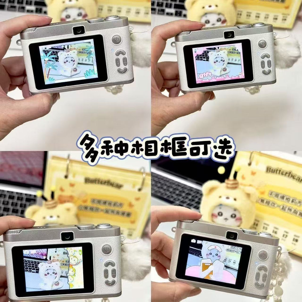 9600w pixel retro dual camera cute digital camera campus student polaroid photography can take pictures and transfer to mobile phone