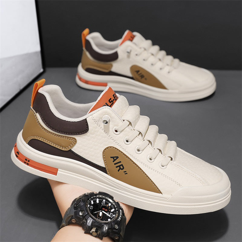 Men's 2026 spring new arrival: slip-on casual skate shoes - soft sole, trendy, stylish, versatile leather casual sneakers