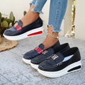 spring new arrivalplus sizethick sole women's shoes casualflats women's metal buckle slip-on   dropshipping