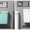 Ivory white thickened 8 liters + matcha green thickened 8 liters + [2 free traceless stickers + 2 hooks]