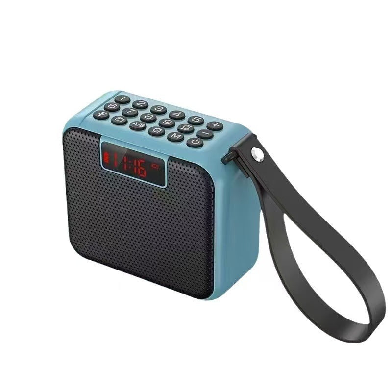 Dx-97 bluetooth speaker: mini, portable, multifunctional radio with recording, card playback, and timer