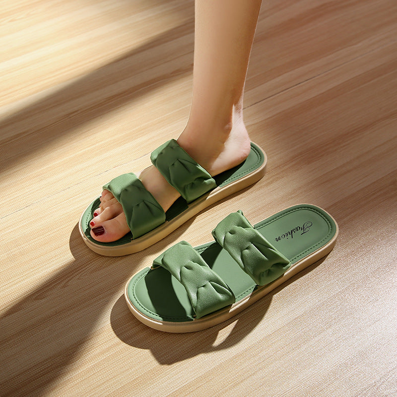 【dropshipping】women's summer sandals & slippers - korean style, trendy & versatile, flat, non-slip, lightweight beach shoes