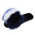 Export amazon new arrival imitation fox raccoon raccoon fur slippers cotton slippers fur fur slippers flats flip flops