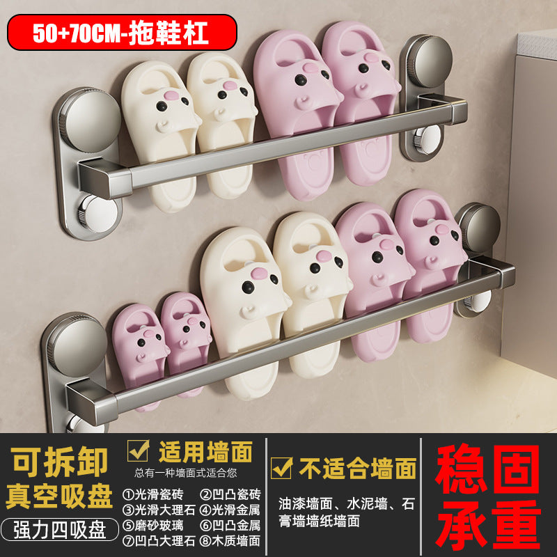 No punching bathroom slipper rack bathroom door rear wall hanging slipper drain rack storage rack bathroom storage rack