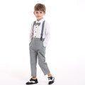 Top and top spring autumk-style boyssuitlong sleevesplaidshirtoverallsnew arrivalwholesale