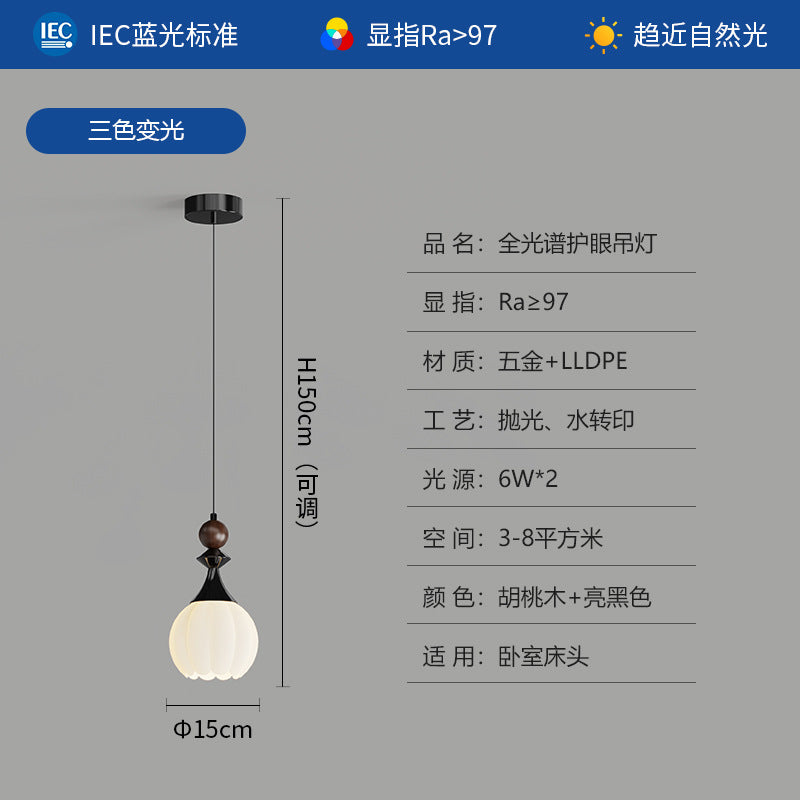 French medieval style living room chandelier modern simplicity high-end hall main lighting 2025 new walnut lamps