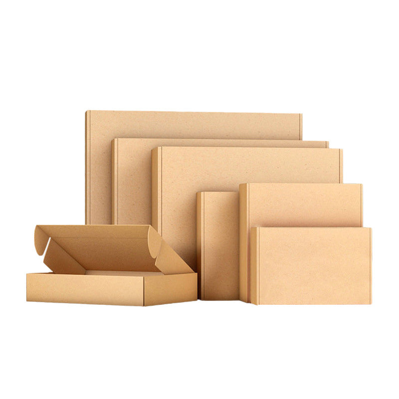 Airplane box wholesale cowhide corrugated storage carton rectangular courier box shoes underwear clothing packaging box thickened