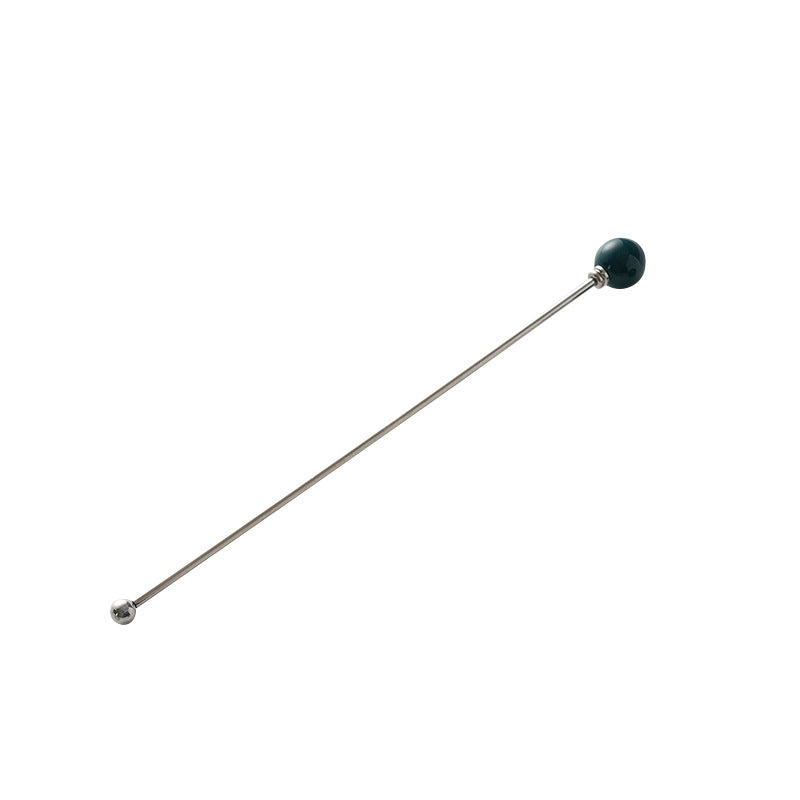304 stainless steel tea & coffee stirring rods - multi-colored dessert picks - high-value ceramic handle milk frothing sticks - wholesale