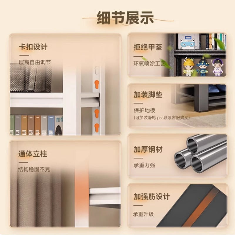 Household storage rack, multi-layer office floor-standing washing machine, storage above the balcony, empty luggage storage