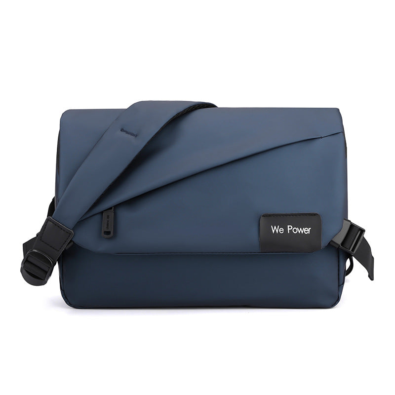 New men's simple messenger bag fashionable shoulder men's bag large capacity anti-splashing messenger bag business briefcase