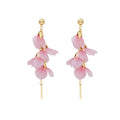 Holiday dopamine petal tassel earrings - women's beachy sanya vibes earrings - 2026 stunning earrings