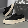 Canvas men's shoes 2025 winter new anti-slip thick sole breathable lightweight slip-on sneakers men's athletic shoes