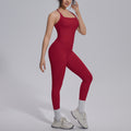 new arrival nude tight-fitting yoga clothes high waist hip lift quick-drying sports beautiful back outdoor running fitness clothes suit