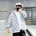 Boys' spring hooded sweatshirt -  new collection - kids' spring top - mid-to-large size - spring/autumn style - stylish and trendy for boys