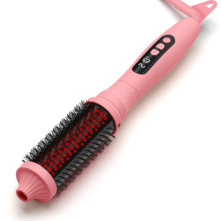 Cross-border new infrared curling iron Multifunctional curling straight hair comb Electric comb 2-in-1 curling iron Dual-purpose