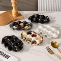 Retrofor homestylish ceramic egg tray creative high-looking divided dipping ceramic dish vinegar dish tray