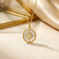 popular copper inlaid zirconium white shell geometric necklace for women accessible luxuryniche stylefashioneasiest for match non-fading clavicle chain jewelry
