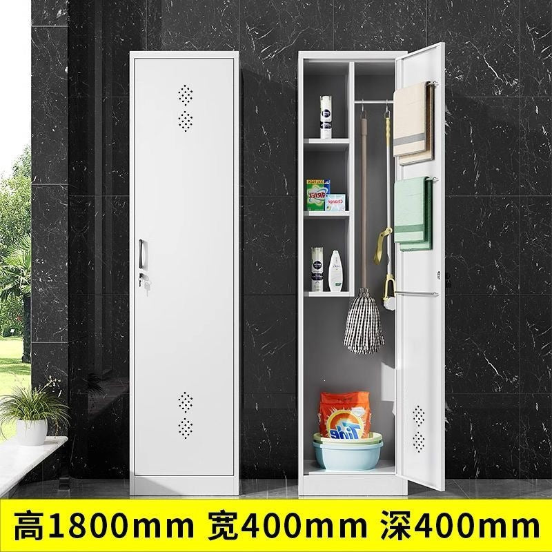 Steel housekeeping cleaning cabinet sundries tool storage storage cabinet large capacity dustproof sunproof moisture-proof cabinet