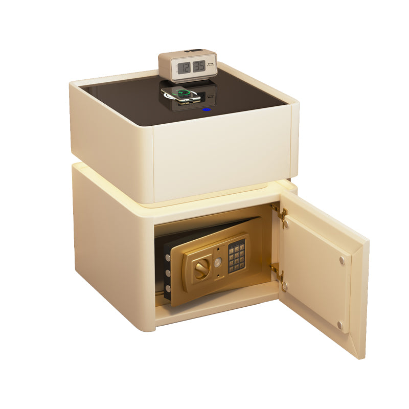 Smart bedside table, safe, integrated simple modern multi-functional home wireless charging, bedroom insurance storage cabinet