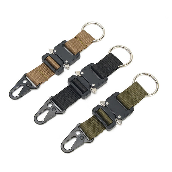 Tactical cobra buckle nylon webbing buckle molle keychain tactical multi-purpose mountaineering buckle eagle beak hook