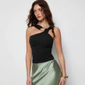 cross-border women's summer new arrival: halter neck backless top - elegant, slim-fitting, sleeveless tank top for women