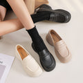 Thick sole preppy british style loafers women's 2025 new spring and autumn slip-on mary jane loafers flats