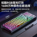 Viewsonic kt99 transparent customized true mechanical keyboard gasket wireless three-mode crystal keycaps